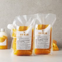 포유 카페용 수제청 과일청 냉동 망고청 1kg 2개, 단품, 단품