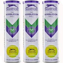 슬레진저 윔블던 테니스 공 4개입 3팩 1 세트 Slazenger WIMBLEDON Balls