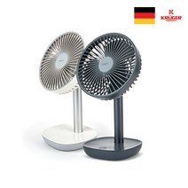 독일 크루커 KGF-2806SW / KGF-2806SN 탁상용 USB DC 선풍기 6인치, 네이비
