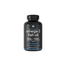 스포츠리서치 트리플 스트렝스 오메가3 피쉬오일 1250mg 150 소프트젤 5개월분