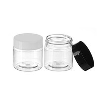 [허브스프레이] PET 크림용기 20g 30g 40g 50g 100g 150g 200g 250g DIY 소분 용기 슬라임통, 30g투명 흰색캡