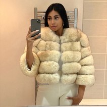 여우털 밍크코트 모피 코트