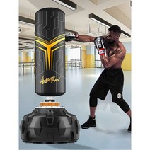 권투샌드백 이종격투기 체육관 훈련 연습용 오뚜기, 1.7미터 기술 패턴ㅣ검은색