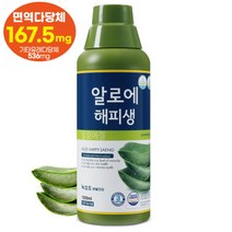 [녹십초생활건강] [녹십초]알로에 해피생 1000ml x1병/면역다당체 167.5mg 장, 상품선택:알로에 해피생(겔) 1000mlx1통