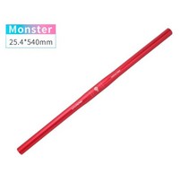 불혼바 자전거 부품 픽시 Mtb 초경량 핸들바 254mm x 540/580mm 크로스바 바이크 핸들 바 알루미늄 합금 라이저 스트레이트 사이클링, QX032 540mmRed