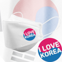 인쇄마스크 아이러브코리아 대한민국 태극기 마스크 25매 모델명 dki_8 KF94 3D입체형