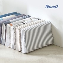 느웰 천연라텍스 굴곡형 베이직베개(디자인), 마크네이비