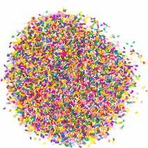 100G Color A AUEAR 100g Colorful Fake Candy Sweets Sugar Faux Sprinkles Polymer Resin Sprinkle Cl, 1