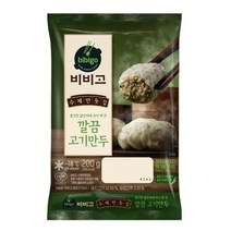CJ더마켓 만두 냉동 식품 간편 탑티어 비비고 깔끔고기만두 김치 고기 야채 군만두 200G, 24개