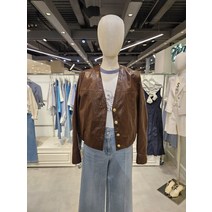 노카라브이넥밴딩에코레더자켓Z224PSF555 193333