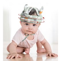 아기머리보호대 머리쿵 두상교정헬맷 사두증, 그린