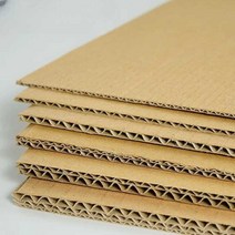 평골판지 두꺼운 5 6 공예 박스지 판 10매 8mm 용지 골판지 보드 미술, 05 5단 6mm 50x50cm (12장)