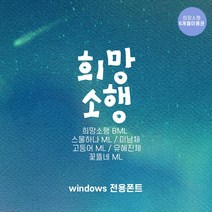 다온폰트 타이핑치는 캘리그라피 희망소행 6개월 쿠폰(윈도우전용), DAON HUIMANG SOHAENG / 6