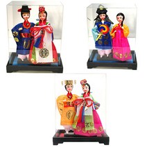 (주)파앤카코리아 C2-중사각 쌍 인형(소소)+케이스, 신랑쌍(소소)21