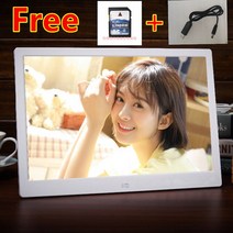 새로운 15 인치 LED 백라이트 HD 1280x800 전체 기능 디지털 사진 프레임 전자 앨범 뮤직 비디오 좋은 선, 02 WHITE_02 미국 플러그