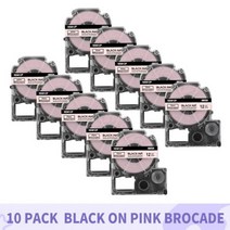 10PK IBOQVZG 6/9/12/18/24mm 라벨 테이프 SS12KW 엡손 Lw400 LK-4WBN 레이블 작동 LW300 400 500 600P 700 메이커, CHINA, 10PK Pink Brocade_9mm