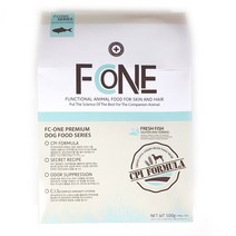 FCONE 에프씨원 하이포알러제닉 인도어 애견사료 500g 연어-피부 눈물개선, 단품