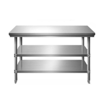 스테인리스 꽃집 작업대 검사 포장 다이 서스 테이블, 150×80×80 3단