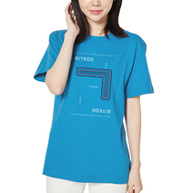 아이엠스톡 110~3XL 다랑이 한글 반팔티 남녀공용 타코이즈