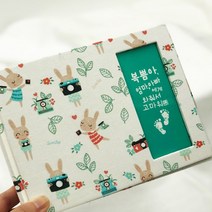 토끼띠 범띠 초음파 앨범 접착식 2023 포토 사진 꾸미기 보관 태교 태아 일기, 더블속지20장(80매), 범띠_그레이