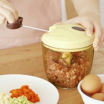 당겨쓰는 편리한 스핀 야채다지기 900ml(대용량), 화이트