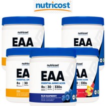 뉴트리코스트 EAA 이에이에이 필수 아미노산 피치망고맛 330g Nutricost, 1개