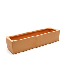 빈티지 카페 감성 황토 토분 직사각 화분 25x7x5cm 실내 테라스 실외 야외