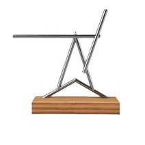케네틱 아트 스윙잉스틱 무한동력 멍때리기 기발한아이디어상품 유리돔 스탠드 바다유리 키네틱 발명품 모, A형 목제 베이스(충전형)
