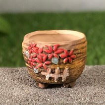 다육맘 수제화분 토리1, 다크