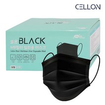 3중 고급MB필터 셀온 블랙 마스크 대형 50매 12470EA, 50개입, 1개