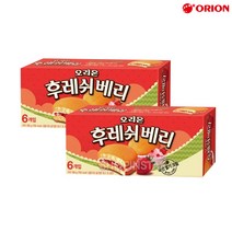 [샵인스타]오리온 후레쉬베리 168g무배 카스타드 딸기 간식 파이, 2개, 168g, 2개