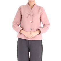 만덕몰 여성 엠보 리본 꽃송이 저고리 바지 세트 개량 생활한복 절복 법복