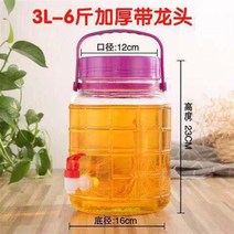 효소병 술만들기 술담는 유리병 뚜껑포함 나무딸기 술병 10근 효소통 짠음식 김치 단지 밀폐용기 술단지, T05-6근 두꺼운+플라스틱 용머리