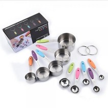 지티와이몰 스텐 계량스푼 10종세트, 퍼플