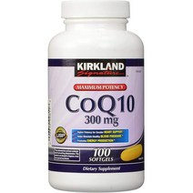 코큐텐 혈행 심장Kirkland Signature 100 소프트 젤 300 mg, 1개, 기본