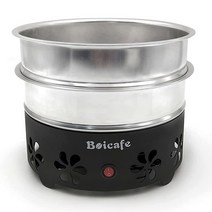 Boicafe 커피콩 쿨러 전자 원두 냉각 기계 304 스테인리스 스틸 메시 2중 레이어 0.6kg(1.3파운드) 대용량 가정용 로스팅 (110-240V 블랙)., Sliver Black