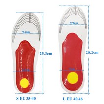 족저근막염깔창 쿠션키높이깔창 새로운 프리미엄 Orthotic 높은 아치 지원 Insoles, 없음, 2.L EU(40-46)