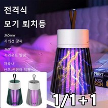 1/1+1전격식 모기 퇴치등 실내모기트랩 모기포충기 led 모기 퇴치등 모기퇴치기계 캠핑용 모기퇴치등, 그레이 이중직렬패키지, USB