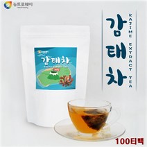 HACCP 인증 100% 제주 감태 차 100 티백 잠잘오는 꿀잠 수면 숙면 도움 추천, 100티백, 1.2g