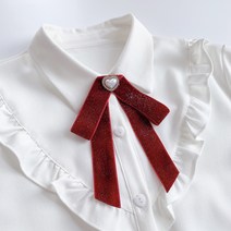 리본 나비 넥타이 액세서리 여성 스타일 요정 반짝이 벨벳 나비 넥타이 블라우스 목선 장식 나비 목 꽃 깃발 액세서리