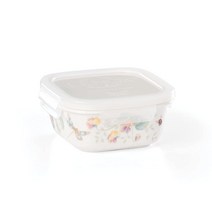 Lenox 버터플라이 메도우 서브 앤 스토어 15.9cm(6.25인치) 그릇 화이트 -, Square Store & Serve, Small, 1개