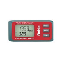 Robic 개인 활동 추적기 7일 메모리 다이어리 레드 491100