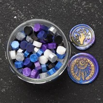 실링왁스 세트 인장 스탬프 30 빈티지 인감 믹스 컬러 비즈 마카롱 팔각형 봉투 결혼식 초대장 DIY 용품, 1.A01