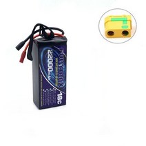 드론 22000mAh 22.8V 6S LiPO 배터리 18C 대용량 다중 로터 FPV 드론 헥사콥터 옥토콥터용, 02 22000mah 6S1