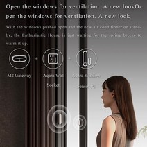 자동문 센서 근접 버튼 비접촉 문열림 Aqara-P1 스마트 도어 및 창 Zigbee 3.0 홈 무선 도난 방지 Homekit 유도 자기 경보