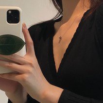 패션목걸이 순은 S925 목걸이 쁘띠 캣츠아이 베스트 체인 장신구