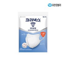 크리넥스 KF80 라이트핏 마스크 대형, 40개입, 1개, 화이트
