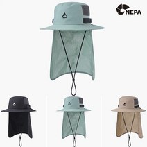 네파 NC송파점 공용 3컬러 차양막이 달려 있어 자외선 차단 효과가 뛰어난 NECIO 네시오 매쉬햇 모자 SPH, 058, BLACK(199) ##