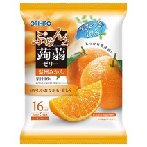 오리히로 푸른과 곤약젤리 온슈 귤 20g 파우치×6개×24봉투×(2케이스)