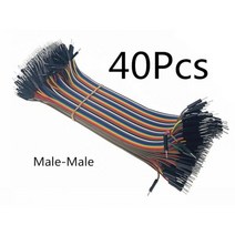 경심줄 감성돔원줄 낚시줄 듀퐁 라인 핀 수수 수암수수 점퍼 와이어 키트용 뒤퐁 케이블, Male to Male 40pcs